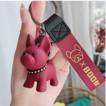 [사은품증정] viva_road 불독 자동차키링 2+1 강아지키링 열쇠고리 키홀더 가방고리, 와인독