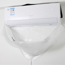 원룸 벽걸이 에어컨 셀프 청소 커버 비닐 냄새제거 필터 도구 용품, 단품