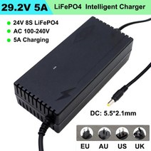 배터리충전기 충전기 고속 팩 배터리 철 지능형 충전 인산염 리튬, 01=DC5.5-2.1mm_EU