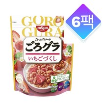 Nissin Cisco 고로그라 딸기 주쿠시 시리얼 간식 아침식사 360g 6 팩
