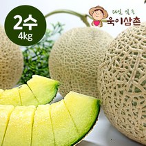 욱이삼촌 머스크 멜론 2수 4kg, 없음