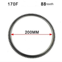 전동원치 체인블럭 수동원치 디젤 발전기 플라이휠 링 전기 시동 액세서리 후면 5KW 170F 173F 178F 180F 186F 188F 192F 186FA, [03] 170F 173F
