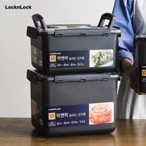 락앤락 숨쉬는 김치통 1+1 14L 누름 11L 9.5L, 락앤락 숨쉬는김치통 874BDG (9.5Lx2개)