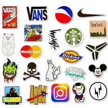 노트북 캠핑 브랜드 로고 스타벅스 방수 캐리어 스티커, 04. 믹스B