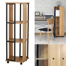 RNO708 책장3단 W400 이동식 장식장 선반 DIY, 메이플비치