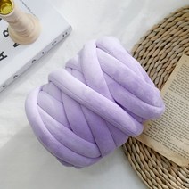101도 핸드니팅 벨벳 자이언트얀 망고실 핑거니팅 가방만들기 500g 1kg, (벨벳)라벤더(V91)
