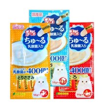 이나바 고양이 챠오츄르 간식, 유산균 참치, 12팩