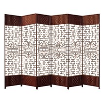 찻집 서예 학원 병풍 인테리어 파티션 소품 칸막이, 1.8m x 50cm 단면 패턴 6 팬