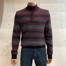 인디안 울 혼방 한기장 패턴의 방풍 반짚업 니트 MITBHXWA111 15