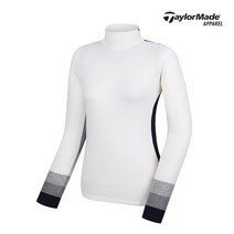 [테일러메이드]여성 배색 하이넥 티셔츠 TWTHJ7913-100