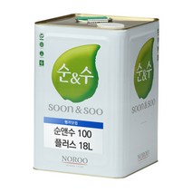 노루페인트 순앤수100 플러스 친환경 수성페인트 18리터 무광 내부용, 하늘2