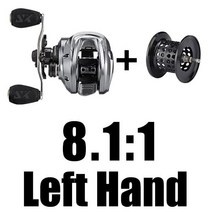 스피닝릴 SeaKnight-FALCON FALCAN2 베이트 캐스팅 낚시 릴 링트 190g드래그 파워 18LB 롱, 8.1 Left with Spool, 미국