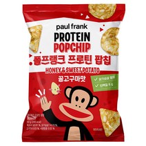 폴프랭크 프로틴 팝칩 꿀고구마맛 50g 닭가슴살 단백질 스낵 과자, 5개