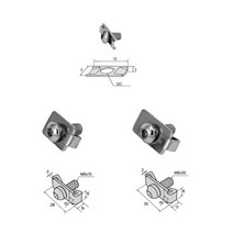 알루미늄 프로파일 부품 조인트 클립 세트 20 30 40, 20용 세트(볼트포함)