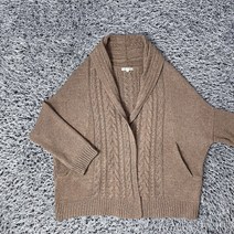 BEAN POLE 빈폴 여성 오버핏 노버튼 울 니트 가디건