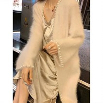 [Myshe]가을 니트 코트 여성 패션 롱 가디건 Myshe qxz1128YCks2