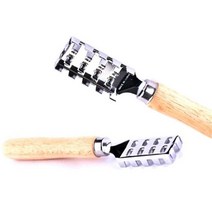 생선비늘제거기 원목손잡이 비늘치기 비늘칼 스텐, 1개