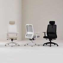 포더홈 워크온 의자 시리즈 3type 3colors, 화이트