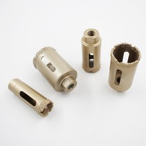드릴 코너 척 비트 드라이버 1Pcs M10 앵글 그라인딩 브레이징 구멍 톱 20mm-60mm 대리석 화강암 타일 석영 콘크리트 유리 등 커터 열기, [08] 60mm