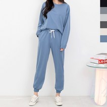 여자 밴딩 맨투맨 시원한바지 트레이닝복 운동복세트 치노팬츠 키플레이스진