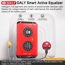 제설송풍기 엔진브로워 제설기 엔진 낙엽 송풍기 Daly-스마트 bms 액티브 밸런서 Lifepo4 16s 이퀄라이저 1A 리튬 이온 BMS 배터리 밸런서 3S 4S 12V 7S, 6S, smart active - BT