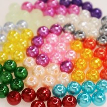 DIY용 8mm구슬 펄구슬 자작채비 채비튜닝용 컬러구슬 쭈꾸미자작채비 문어자작채비 다운샷자작채비 야광구슬, 8mm구슬 빨강(30개입)