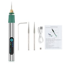 소형 미니 레이저 각인기 조각 펜 무선 전기 조각 펜 충전식 조각 도구 조각사 그라인더, a, 1개