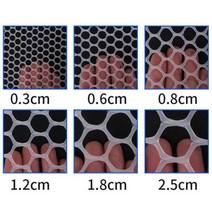 농장 그물 메쉬 울타리 원예 호환 정원 다목적 플라스틱 수생 제품에 사용 가금류 사육 양잠 발코니, 50cmx1000cm_Black 0.8cm MESH