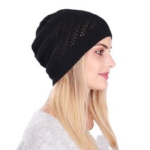 겨울 얇은 니트 중공 Beanies 모자 여성용 Slouchy Skull Cap 크로 셰 뜨개질 부드러운 따뜻한 헐렁한 Slouch Hedging Hat