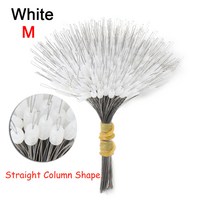 300pcs 공간 콩 플로트 낚시 찌 안티 스트랜드 스토퍼 커넥터 라인 볼트 태클 액세서리, [08] white M Column Shape, 1개