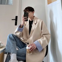 남자정장대여 턱시도 남성정장 장례식정장 남자 예복 결혼식남자하객룩 맞춤정장 셋업수트 블랙 캐주얼 정장 재킷 남성 홍콩 스타일 느슨한 러피언 잘 생긴 하이 엔드 작은 정장 봄과