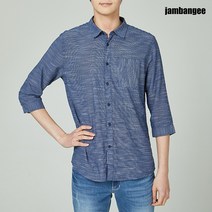 잠뱅이 남성 뱀부 7부 슬럽셔츠 네이비 WJ2WWH11-NA