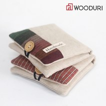 우드리 생리대 주머니 만들기 DIY 바느질 KIT, 1개