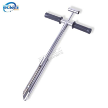 표본 토양 추출기 시료 채취기 루트 토지 측정 곡물, 1m 45mm 스테인리스 스틸 트위스트 드릴