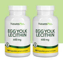 네이처스플러스 난유 캡슐 난황 레시틴 600mg 180캡슐 2통