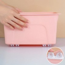 색깔마트 흰색 접착식 롤러 4pcs 인테리어 쓰레기통 바퀴달린 화분 받침 L0003, 화이트