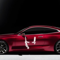 반사 자동차 스티커, 고강도반사회이트, 30*25, 1개