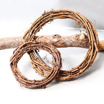 넝쿨리스틀 원형 대형 약22~25cm 조화 자연물, 5개