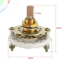 KCZ 노브가 있는 로터리 스위치 선택기 1 폴 4 포지션 데크 밴드 채널, 한개옵션0