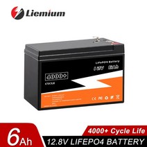 인산철 배터리 딥 사이클 12V 10Ah 50Ah lifepo4 BMS 어린이 세금 신제품, 1.12V 6AH-H, 1개