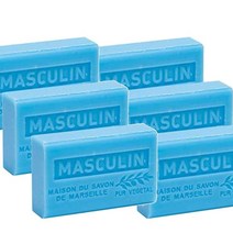 Soap house 솝 하우스 친기농 시어 버터로 만든 프랑스 비누 남성적인 향 125g 6개입 -영국직송