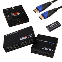 (주)승원전자 HDMI분배기 화면분할기 4K고해상도 2포트 4포트 셀렉터 HDMI기기 및 케이블, (HD-S02) HDMI분배기 1:4