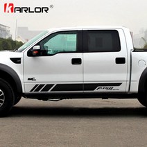 포드 레인저 랩터 F150 픽업용 자동차 차량용 양면 스티커 데칼 장식 1쌍, 01 Black_05 F550