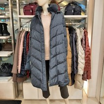 BG크로커다일레이디 천연폭스퍼 후드넥 프리미엄 구스다운 롱패딩 CL9WLP104-NY