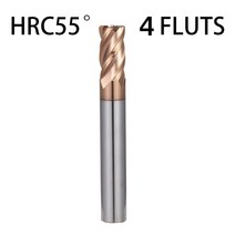 밀링 커터 KaKarot-코너 반경 엔드 밀 CNC R 불노즈 커터 금속 라우터 도구 4 플루트 R0.5 표면 가공 미, 03 HRC55 4F_05 D4XR0.5X100