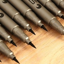 중국 서예 붓 브러시 1pcs sta 백금 쓰기 어 펜 블랙 공예 소프트 아트 마커 펜