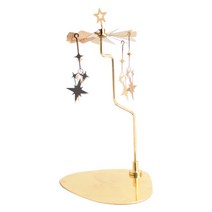 캔들 홀더 연인을 위한 회전 촛대 로맨틱 웨딩 크리스마스 파티 벽난로 홈 테이블 장식 휴일 호의 선물, 별, 스테인레스 스틸