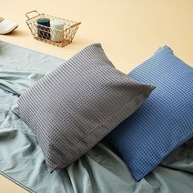 한샘 코튼 와플 쿠션커버 그레이, 그레이/상품