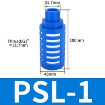 굴삭기 공기필터 필터 두산 볼보 현대 부품 10PCS 1/8 "1/4" 3/8 스레드 플라스틱 공압 머플러, 14 Blue PSL-08_02 5PCS