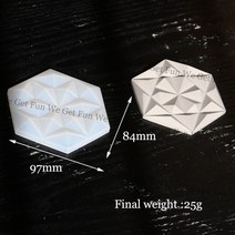 벽돌틀 시멘트 블럭미니 육각형 기하학적 벽 타일 금형 콘크리트 석고 코스터 시멘트 벽돌, 02 02